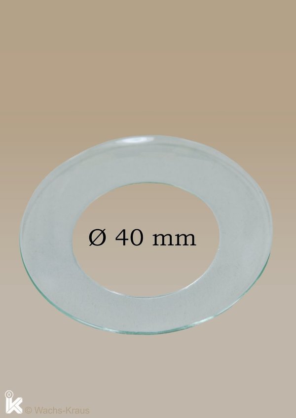 Glastropfenfänger Ø 40mm für Kommunionkerzen