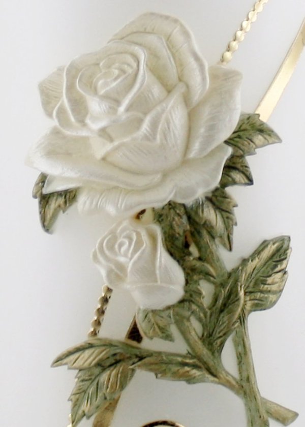 Bezaubernde Hochzeitskerze modellierte  Rose
