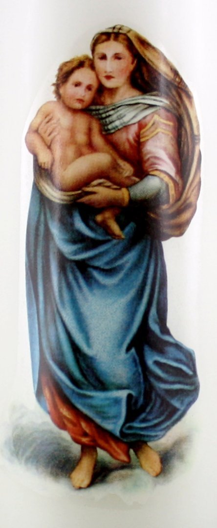 Marienkerze, Mutter Gottes mit Kind